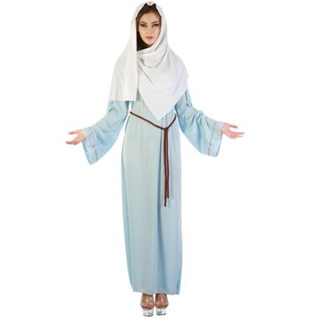 Maagd Maria kerst verkleed kostuum voor dames