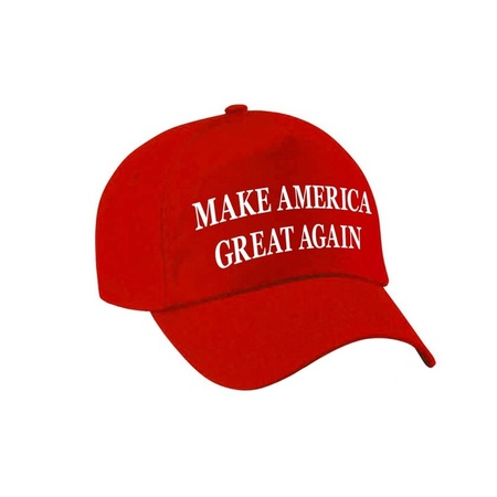 Make America great again / Donald Trump pet / pruik en stropdas