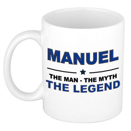 Manuel The man, The myth the legend cadeau koffie mok / thee beker 300 ml