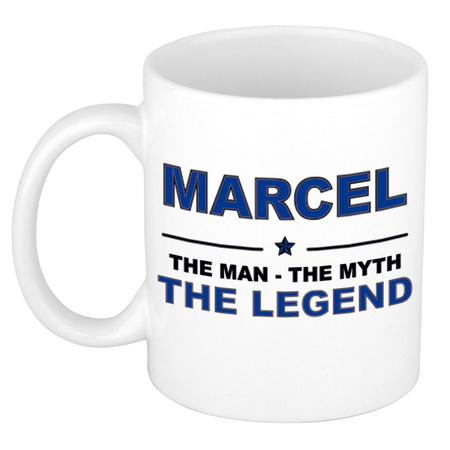Marcel The man, The myth the legend cadeau koffie mok / thee beker 300 ml