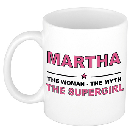 Martha The woman, The myth the supergirl cadeau koffie mok / thee beker 300 ml
