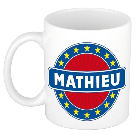 Mathieu naam koffie mok / beker 300 ml