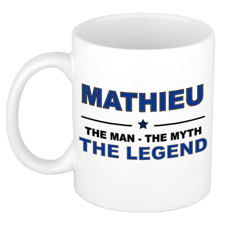 Mathieu The man, The myth the legend name mug 300 ml