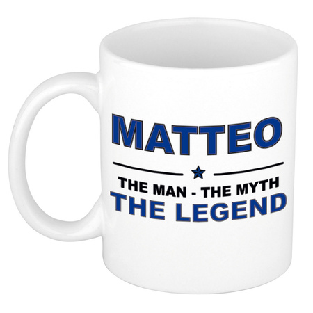 Matteo The man, The myth the legend cadeau koffie mok / thee beker 300 ml
