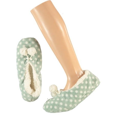 Flattie girls slippers dots mintgreen size 34-36