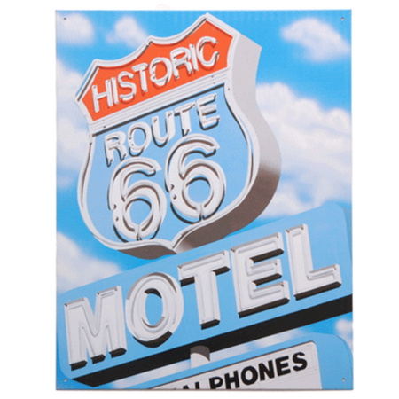 Route 66 metal wall decoration