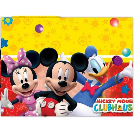 ergens De Steil Mickey Mouse tafelkleed 120 x 180 cm - Mickey Mouse thema - Bellatio  warenhuis