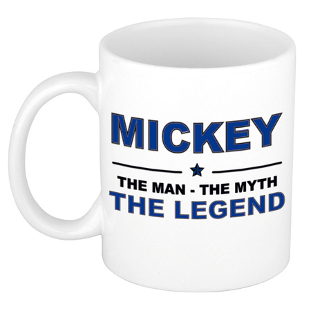 Mickey The man, The myth the legend cadeau koffie mok / thee beker 300 ml