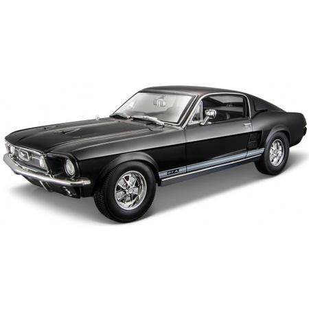 Bandiet het dossier Egypte Modelauto Ford Mustang zwart 1967 1:18 - Auto schaalmodellen - Bellatio  warenhuis