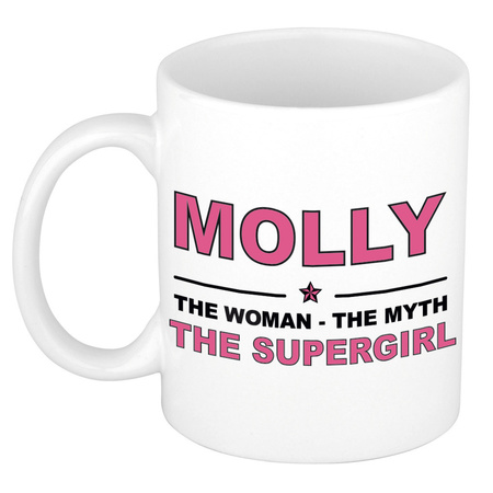 Molly The woman, The myth the supergirl cadeau koffie mok / thee beker 300 ml