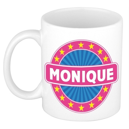 Monique naam koffie mok / beker 300 ml