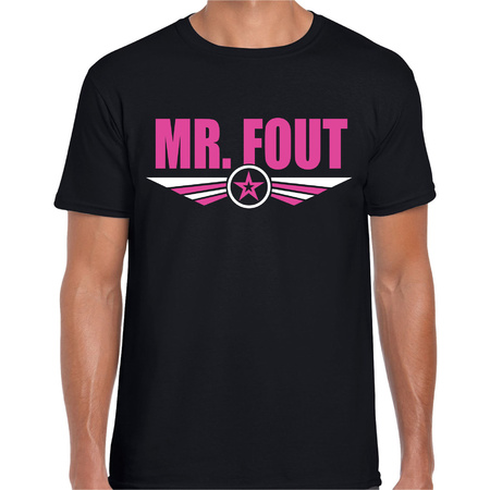 Mr fout logo t-shirt black for men