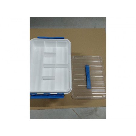 Sewing storage box with 22 liter with compartments