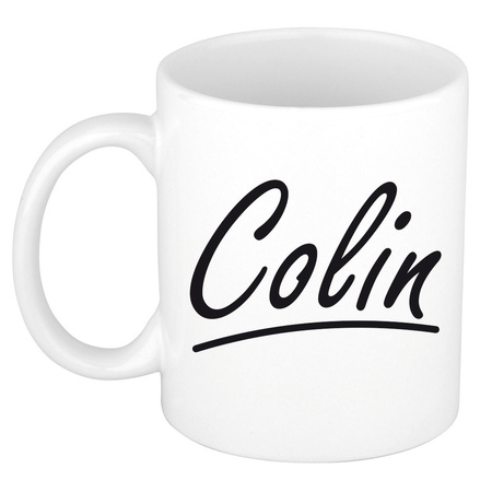 Name mug Colin with elegant letters 300 ml