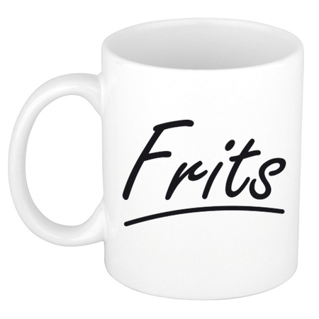 Name mug Frits with elegant letters 300 ml