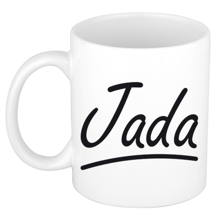 Name mug Jada with elegant letters 300 ml
