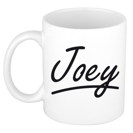 Name mug Joey with elegant letters 300 ml