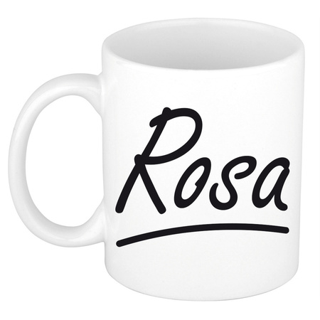Name mug Rosa with elegant letters 300 ml