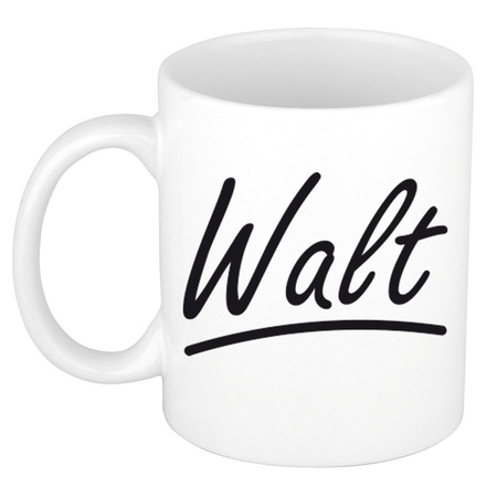 Name mug Walt with elegant letters 300 ml
