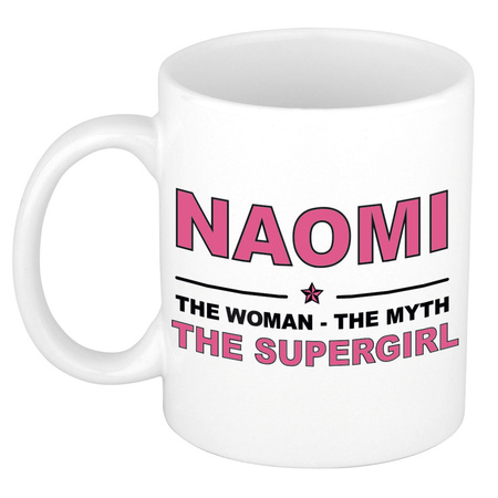 Naomi The woman, The myth the supergirl cadeau koffie mok / thee beker 300 ml