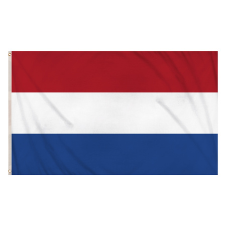 Nederlandse vlaggen set  vlag 90 x 150 cm/vlaggenlijnen 10 meter