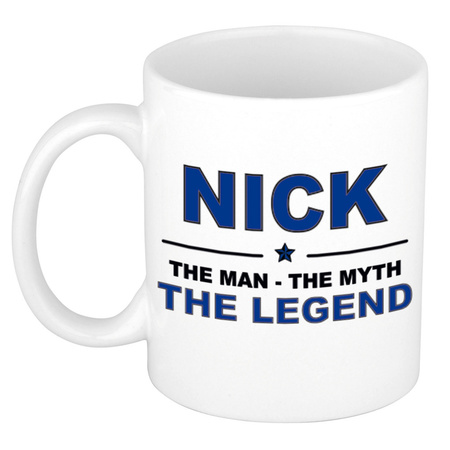 Nick The man, The myth the legend name mug 300 ml