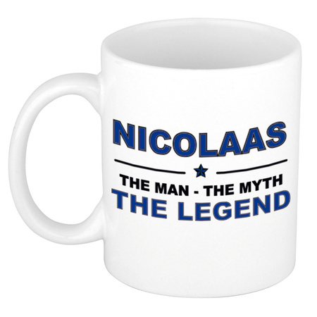Nicolaas The man, The myth the legend cadeau koffie mok / thee beker 300 ml