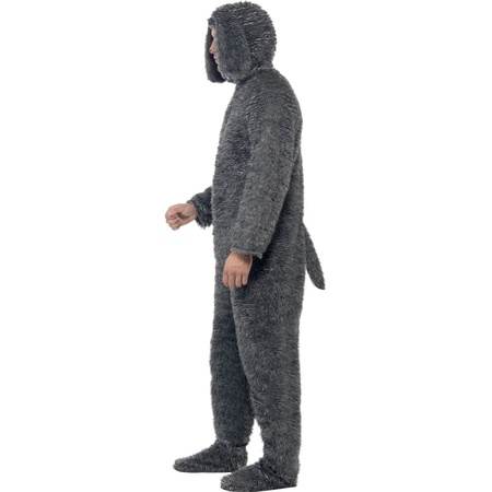 Onesie grey dogfor adults