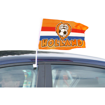 Holland car flag orange 30x45 cm