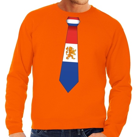 Oranje Holland stropdas sweater heren