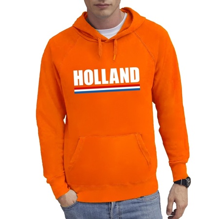 Oranje Holland supporter hoodie heren