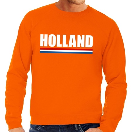 Oranje Holland supporter sweater heren