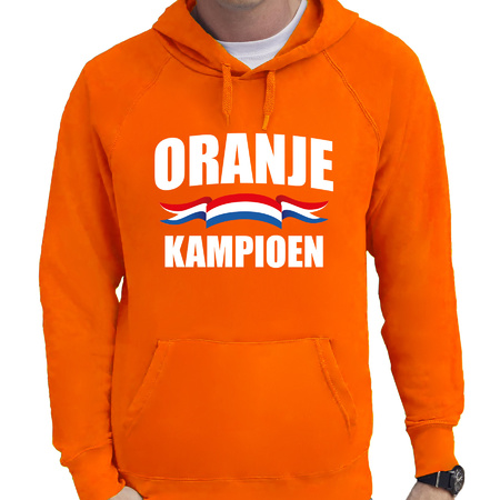 Oranje hoodie Holland / Nederland supporter oranje kampioen EK/ WK voor heren