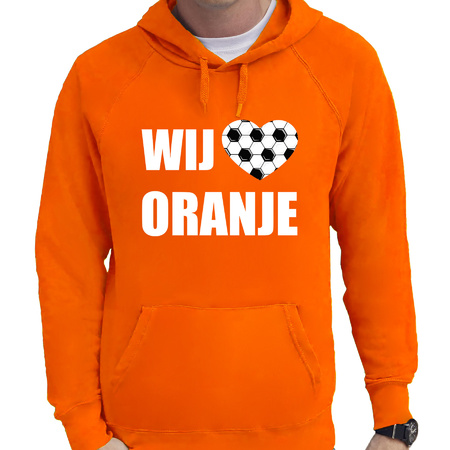 Oranje hoodie Holland / Nederland supporter wij houden van oranje EK/ WK voor heren