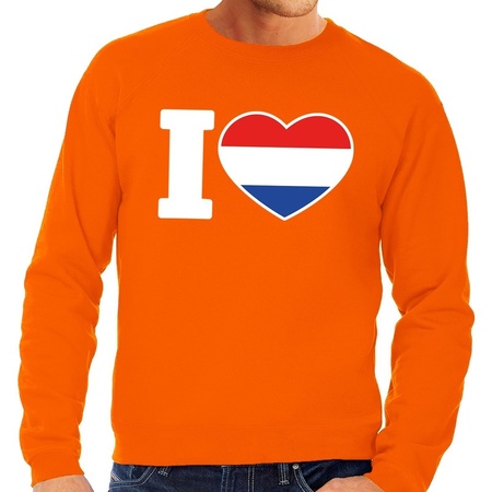 Orange I love Holland sweater for men