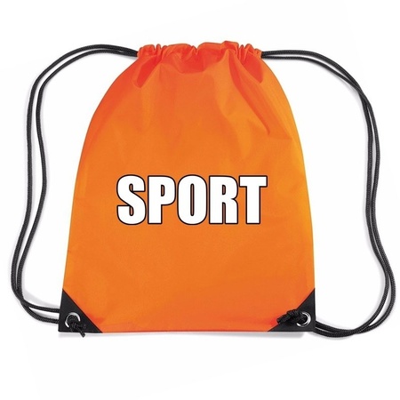 Oranje sport rugtasje/ gymtasje kinderen