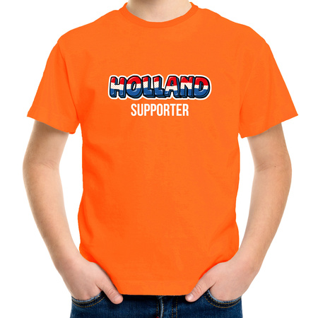 Oranje t-shirt Holland / Nederland supporter EK/ WK voor kinderen
