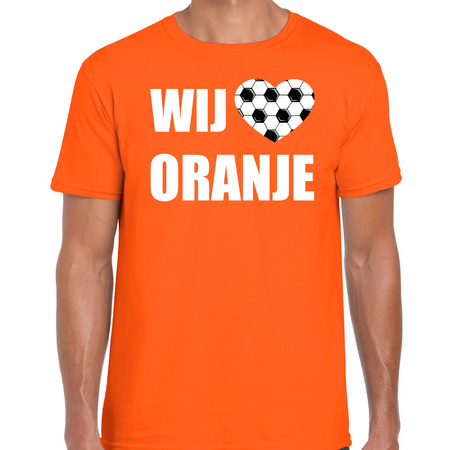 Orange supporter shirt Holland wij houden van oranje for men