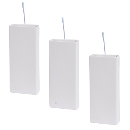 Pakket van 3x stuks witte radiators bak luchtbevochtigers/waterverdampers 20 cm