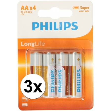 Philips battery 12 pcs AA