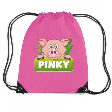 Pinky the Pig varkens rugtas / gymtas roze voor kinderen