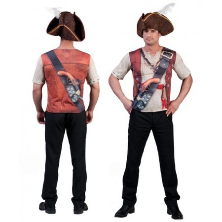 Pirate t-shirt 3D print for men