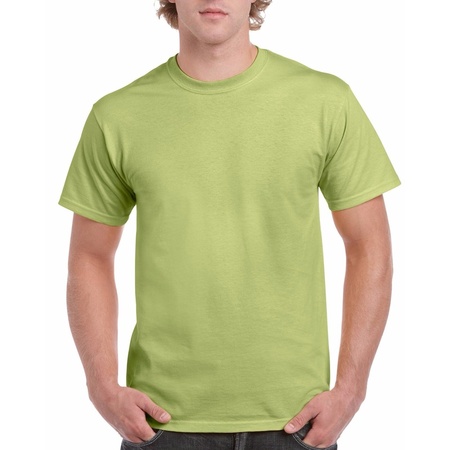 Pistachegroen katoenen shirt voor volwassenen