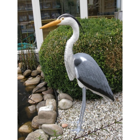 Plastic reiger vogel 87 cm vijver decoratie/verjager