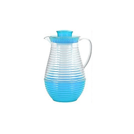 Plastic jug with cooling function blue