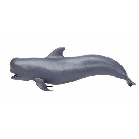 Plastic toy pilot whale 14 cm