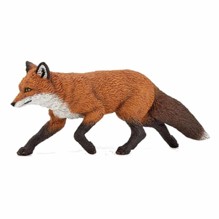 Plastic toy fox 9 cm