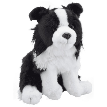 Pluche Border Collie honden knuffel 20 cm speelgoed