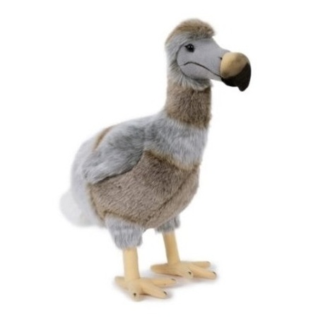 Pluche bruin/grijze dodo vogel knuffel 38 cm speelgoed