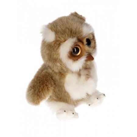 Plush brown owl 22 cm